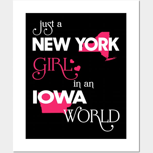 Just a New York Girl In an Iowa World Wall Art by FaustoSiciliancl